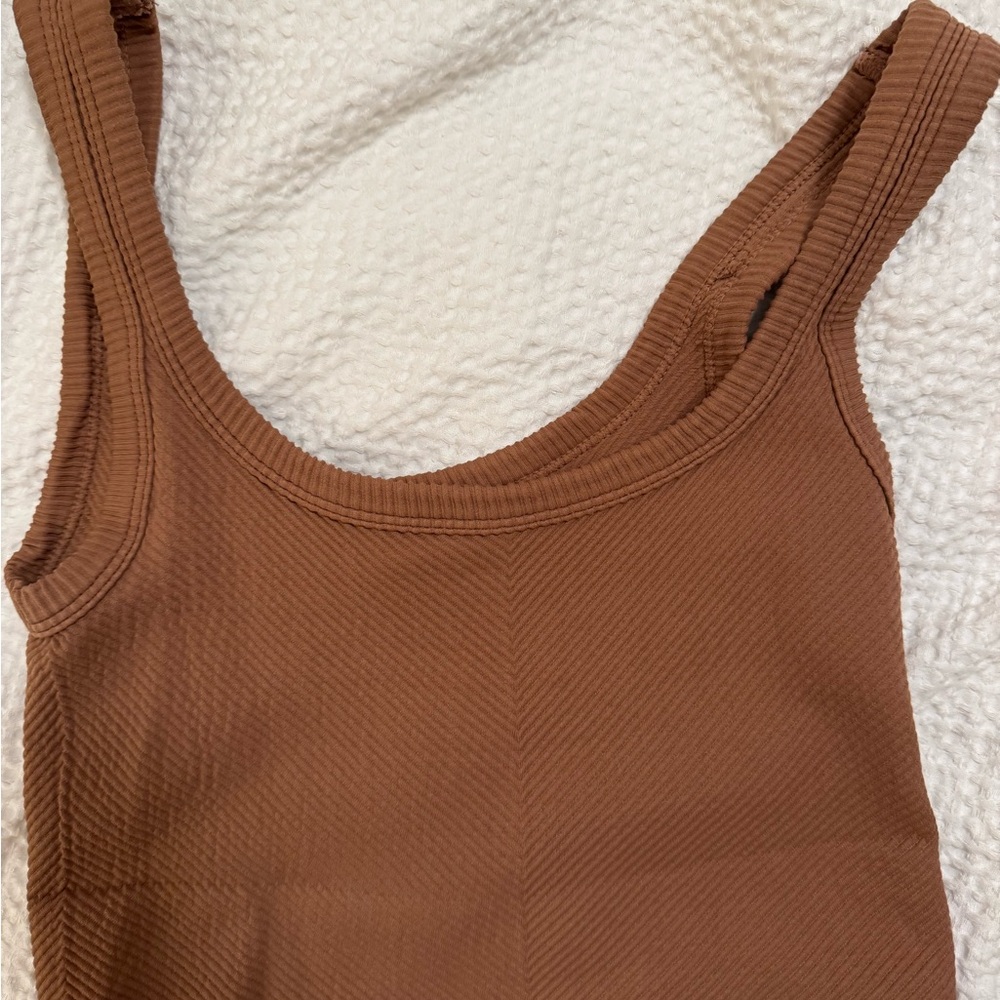 Nikibiki Tan Ribbed Top - Picture 2 of 4